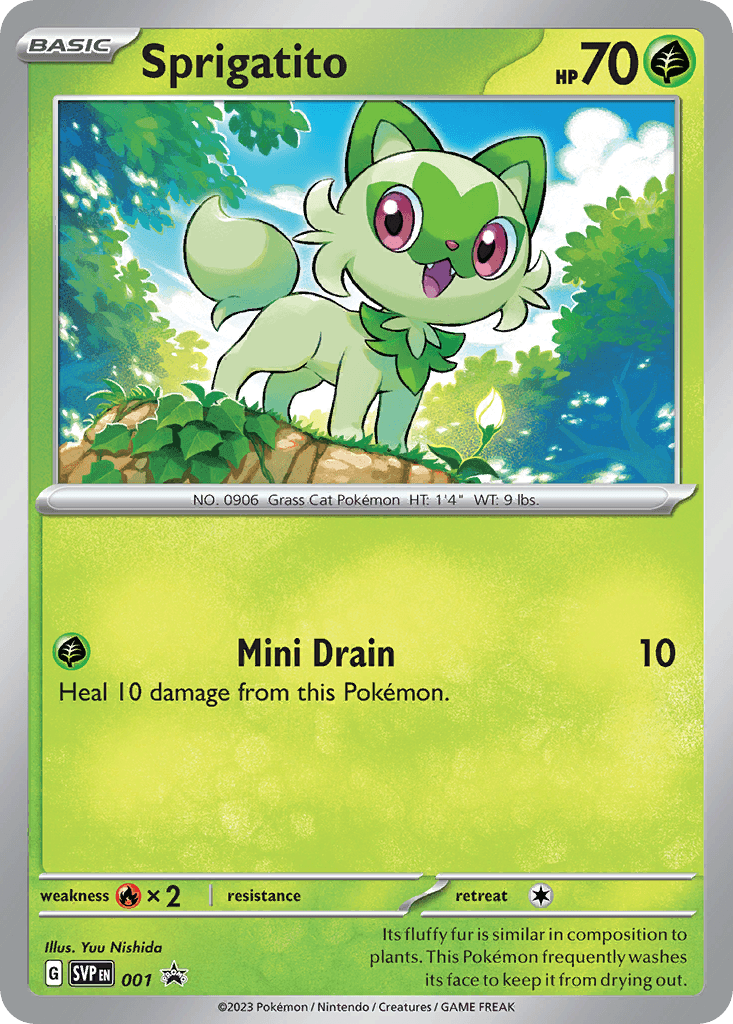 Sprigatito Scarlet & Violet Black Star Promos