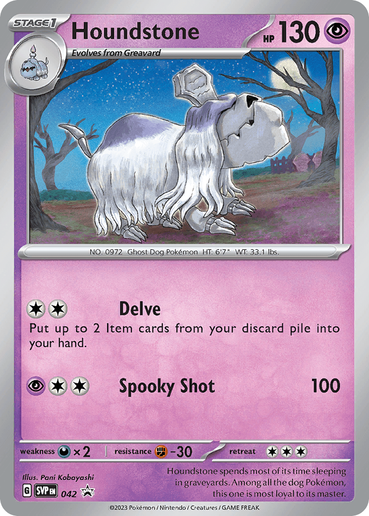 Houndstone Scarlet & Violet Black Star Promos