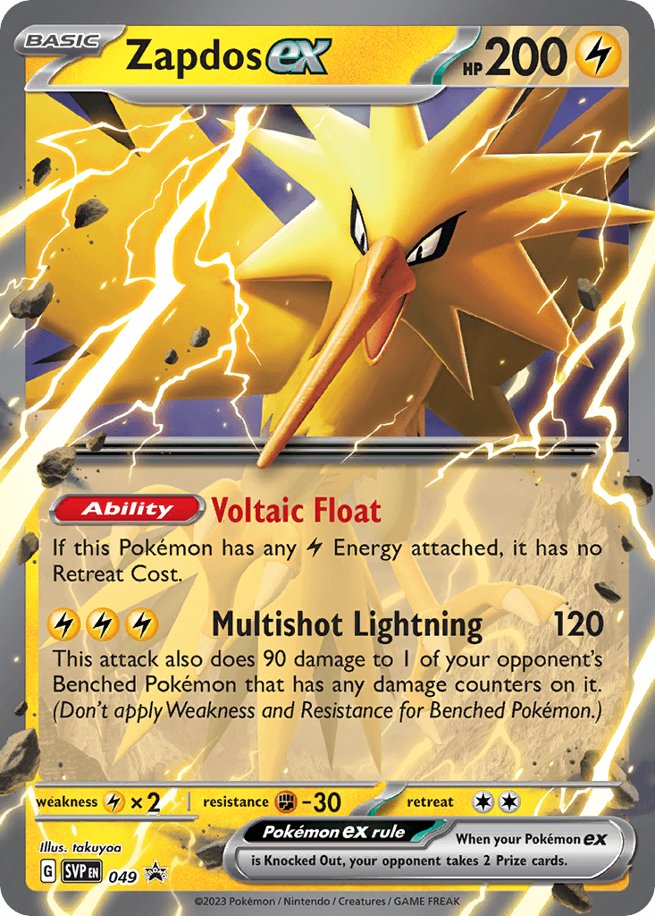 Zapdos ex Scarlet & Violet Black Star Promos
