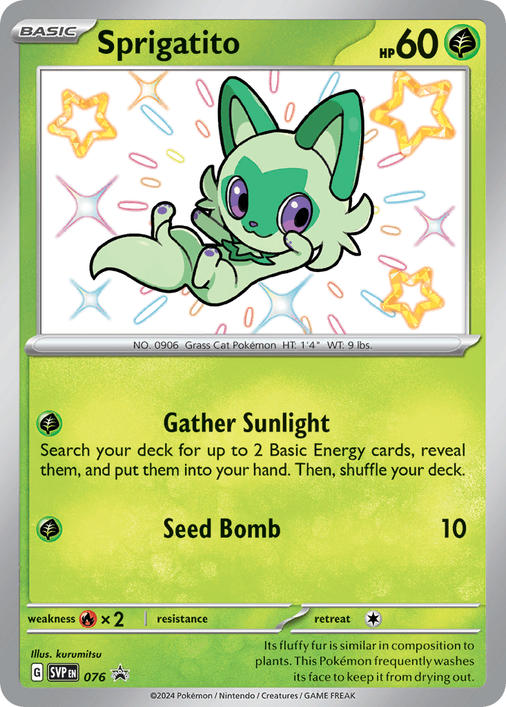 Sprigatito Scarlet & Violet Black Star Promos