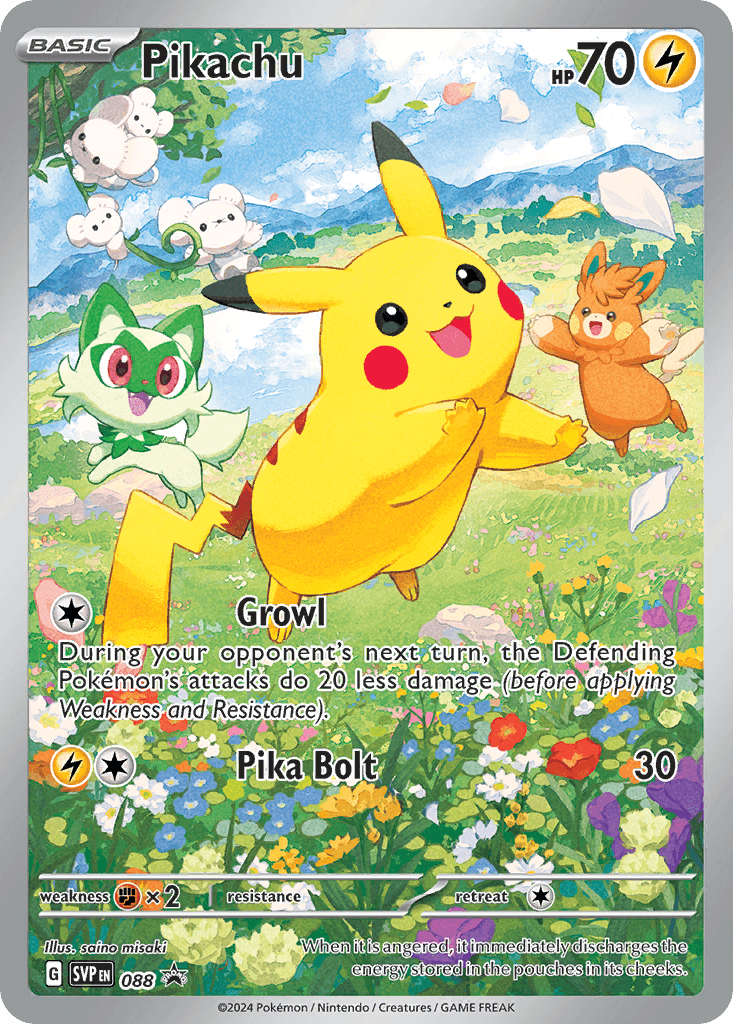 Pikachu Scarlet & Violet Black Star Promos