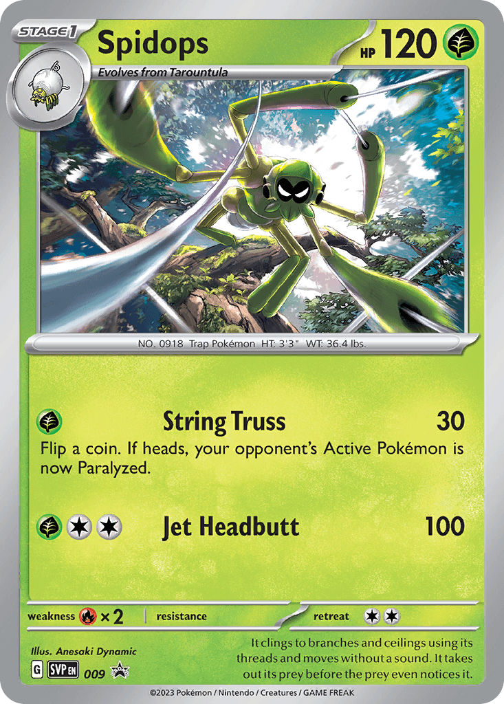Spidops Scarlet & Violet Black Star Promos
