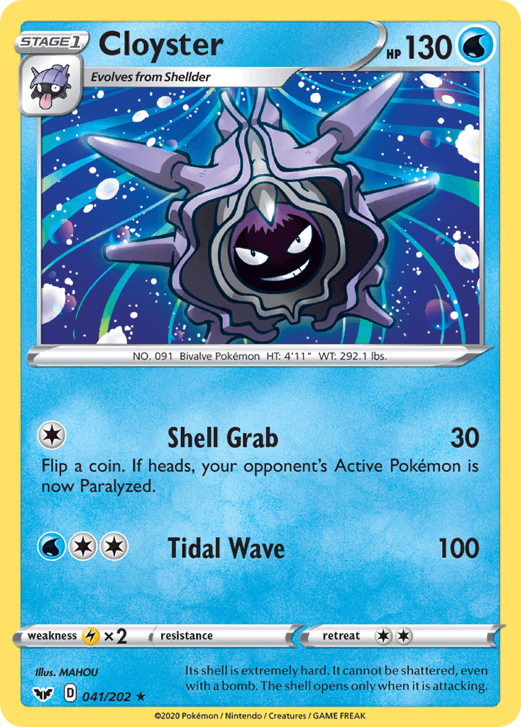 Cloyster Sword & Shield