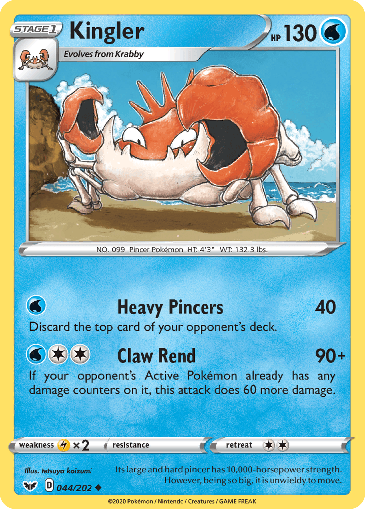 Kingler Sword & Shield