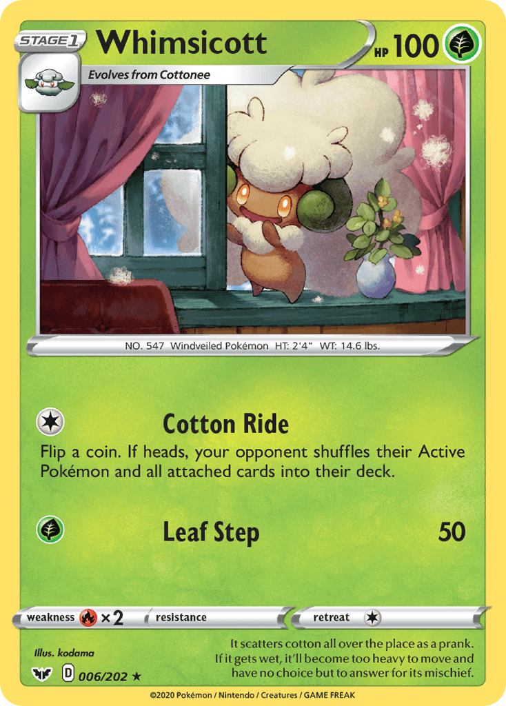 Whimsicott Sword & Shield