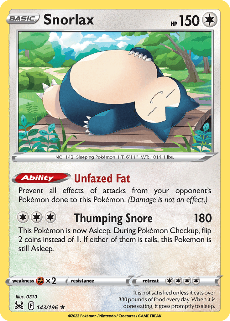 Snorlax Lost Origin