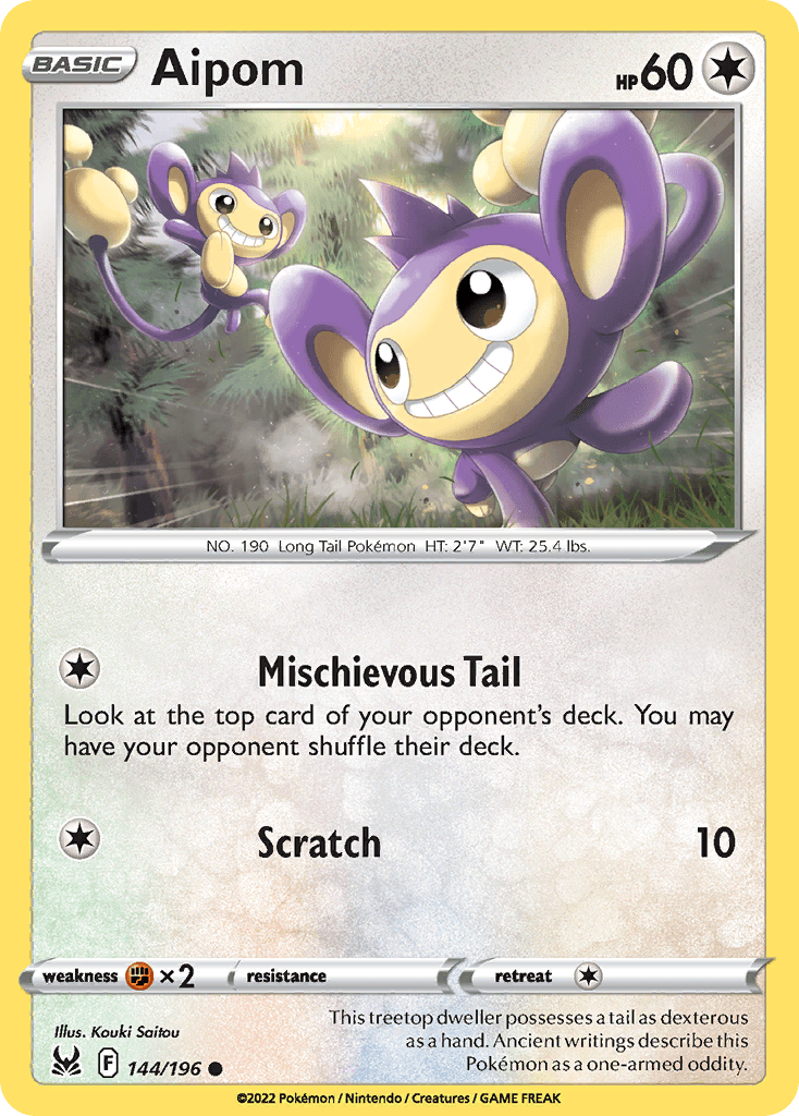 Aipom Lost Origin