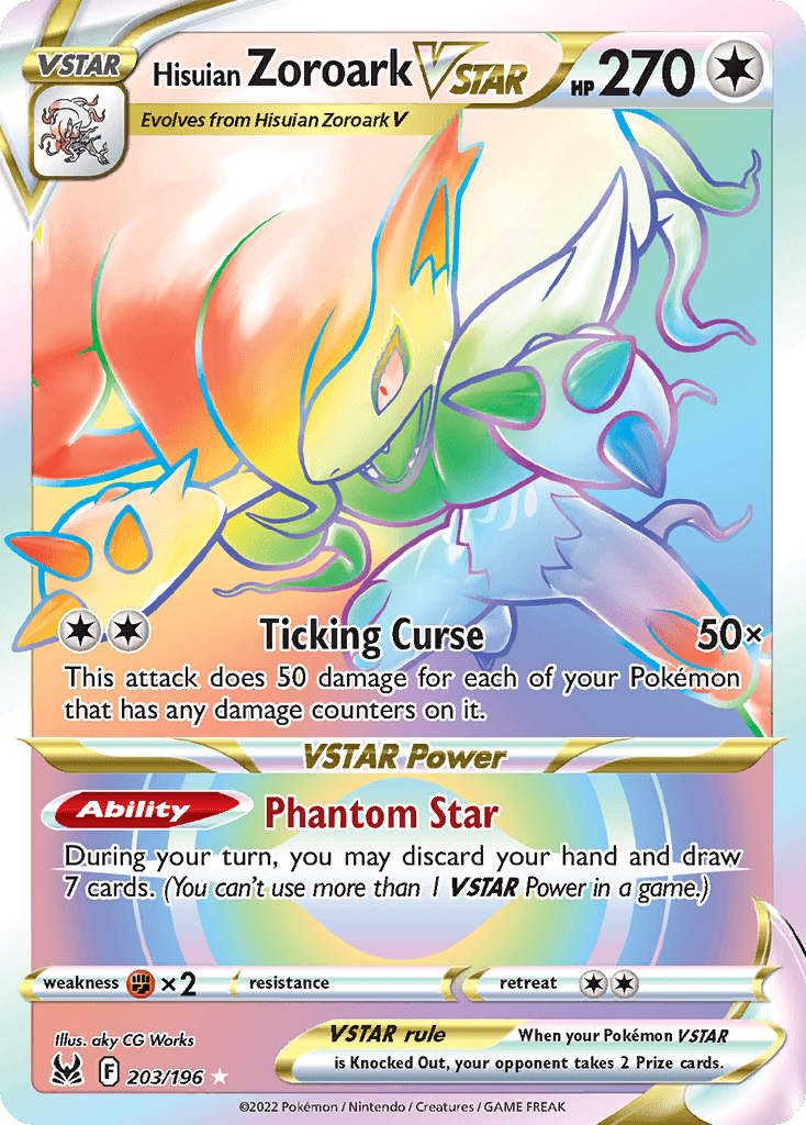 Hisuian Zoroark VSTAR Lost Origin