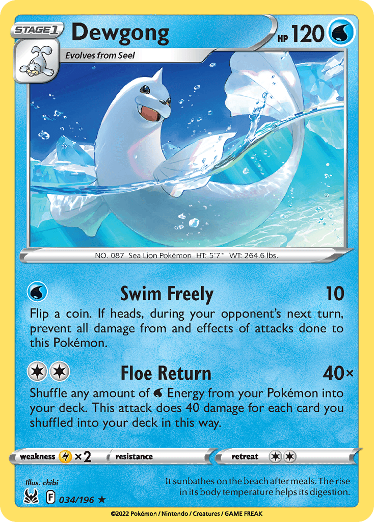 Dewgong Lost Origin