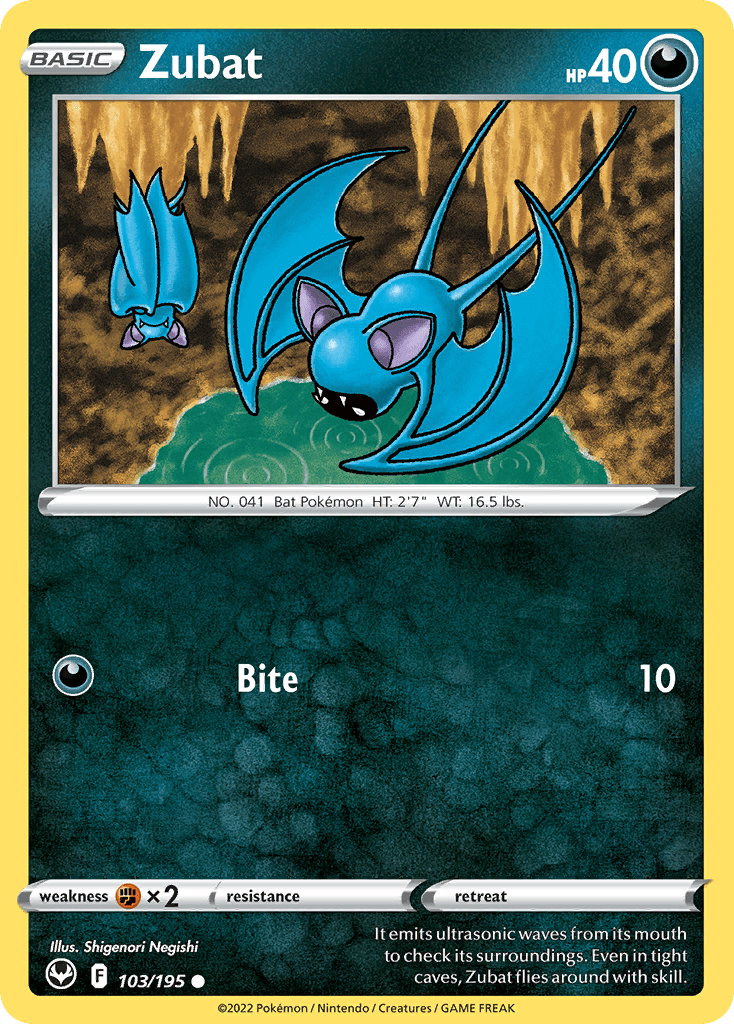 Zubat Silver Tempest