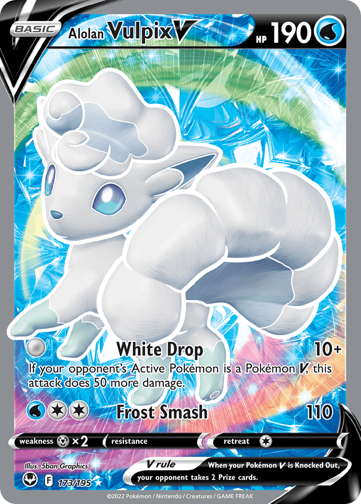 Alolan Vulpix V Silver Tempest