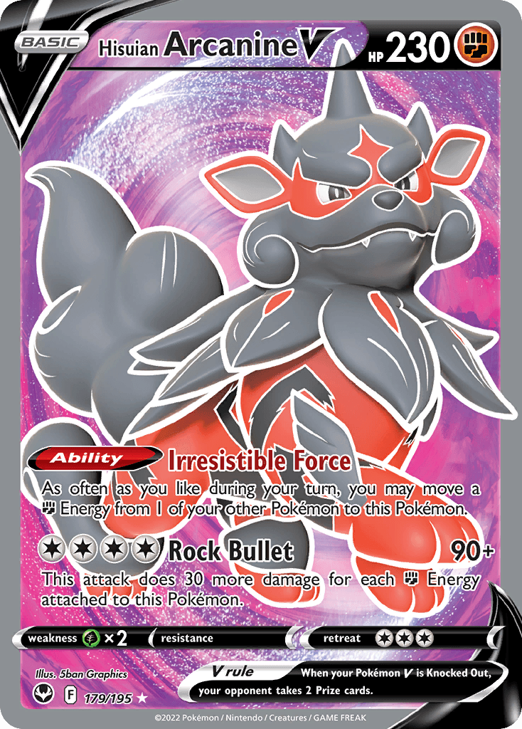 Hisuian Arcanine V Silver Tempest