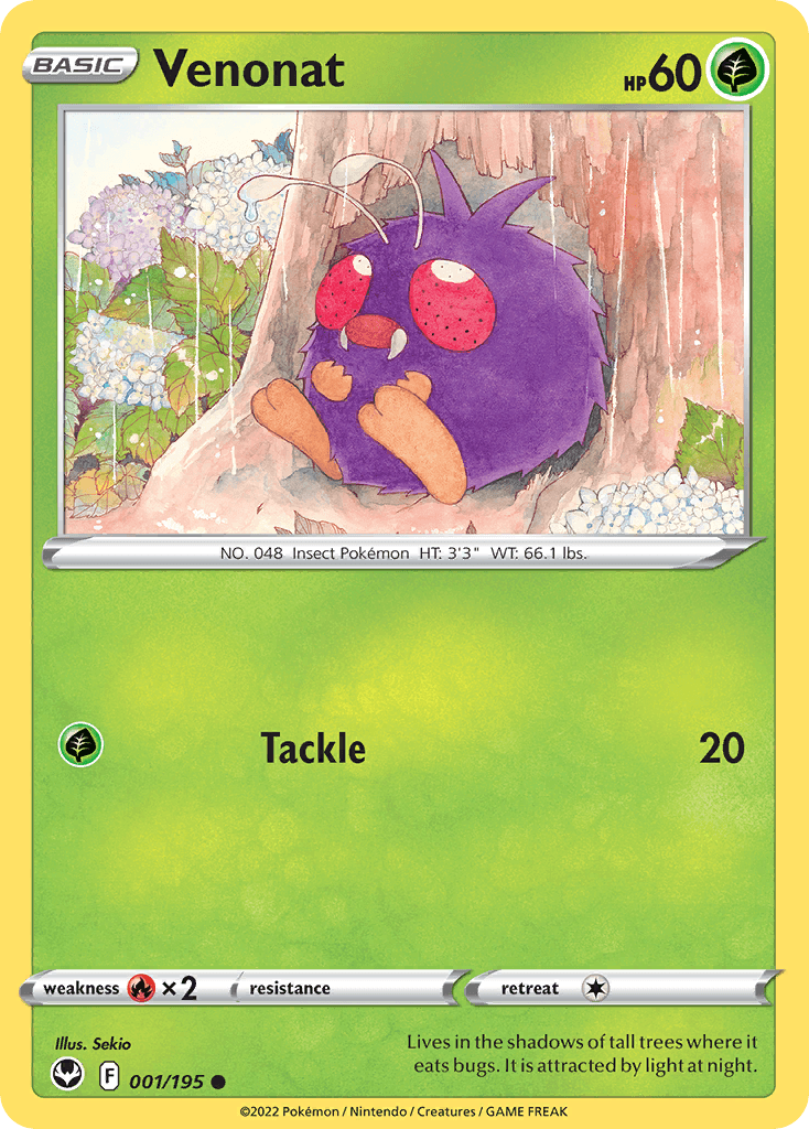 Venonat Silver Tempest