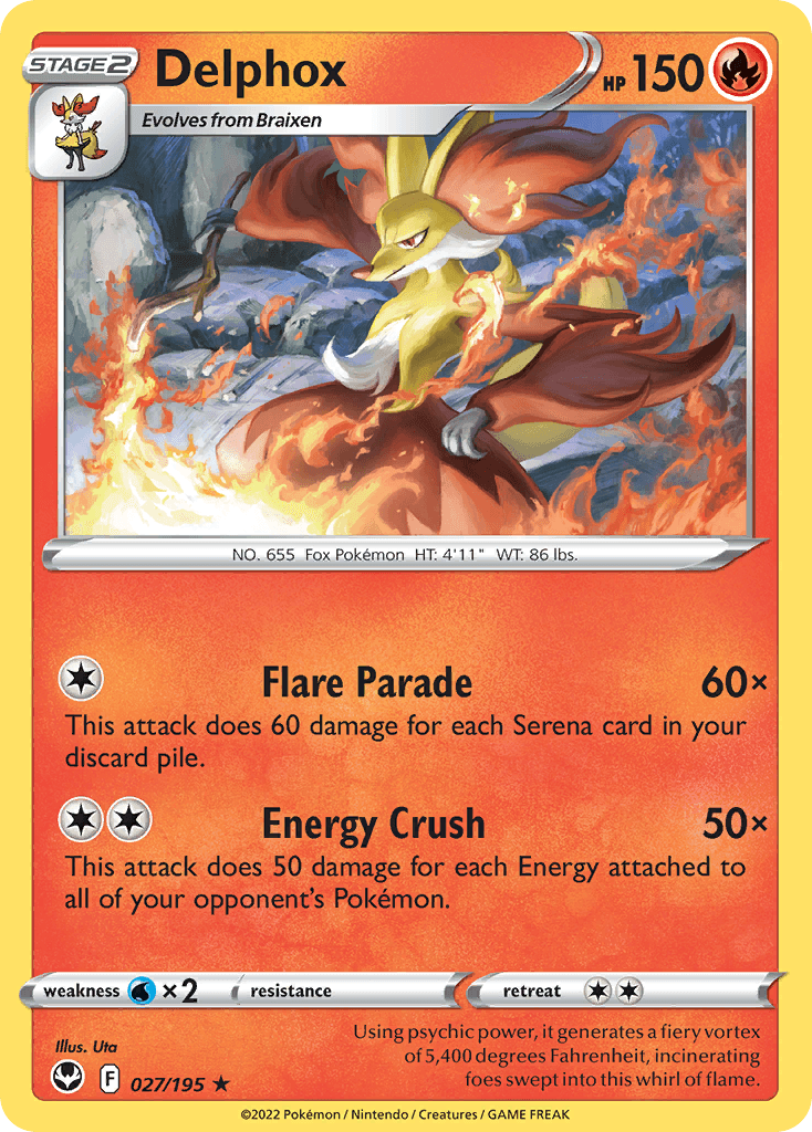 Delphox Silver Tempest