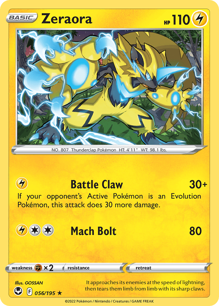 Zeraora Silver Tempest