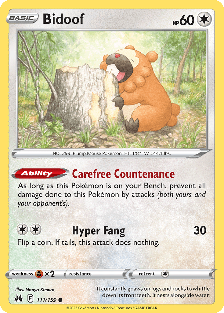 Bidoof Crown Zenith