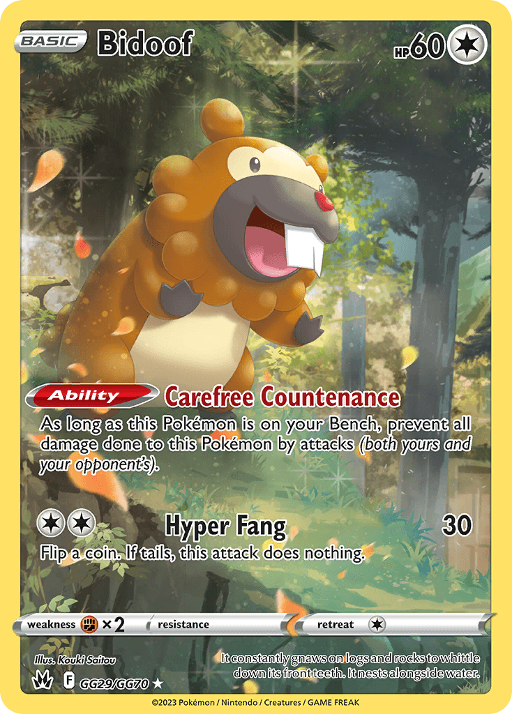 Bidoof Crown Zenith Galarian Gallery