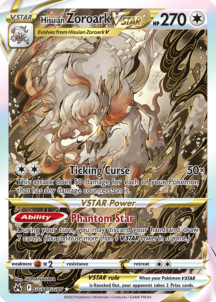 Hisuian Zoroark VSTAR Crown Zenith Galarian Gallery