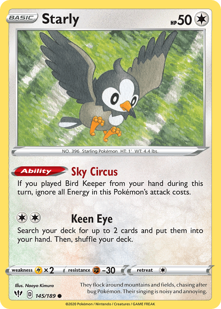 Starly Darkness Ablaze