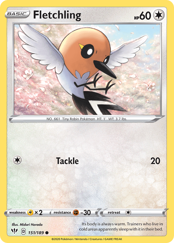 Fletchling Darkness Ablaze