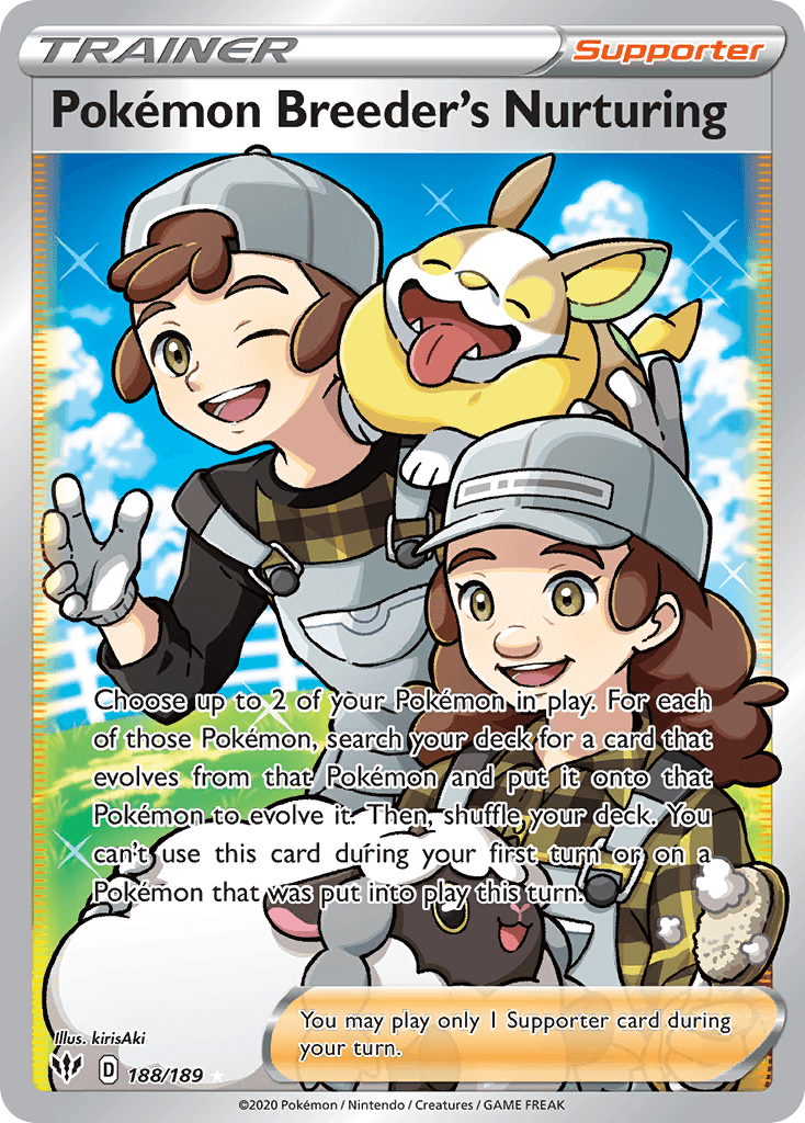 Pokémon Breeder's Nurturing Darkness Ablaze