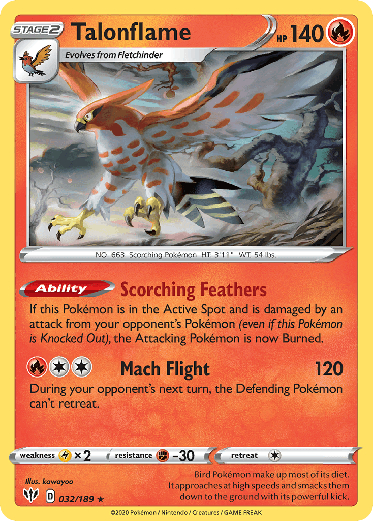 Talonflame Darkness Ablaze
