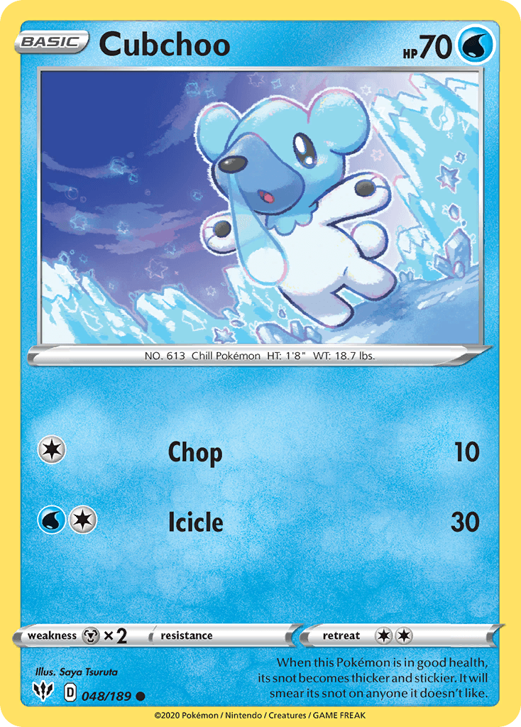 Cubchoo Darkness Ablaze