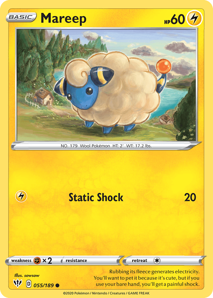 Mareep Darkness Ablaze