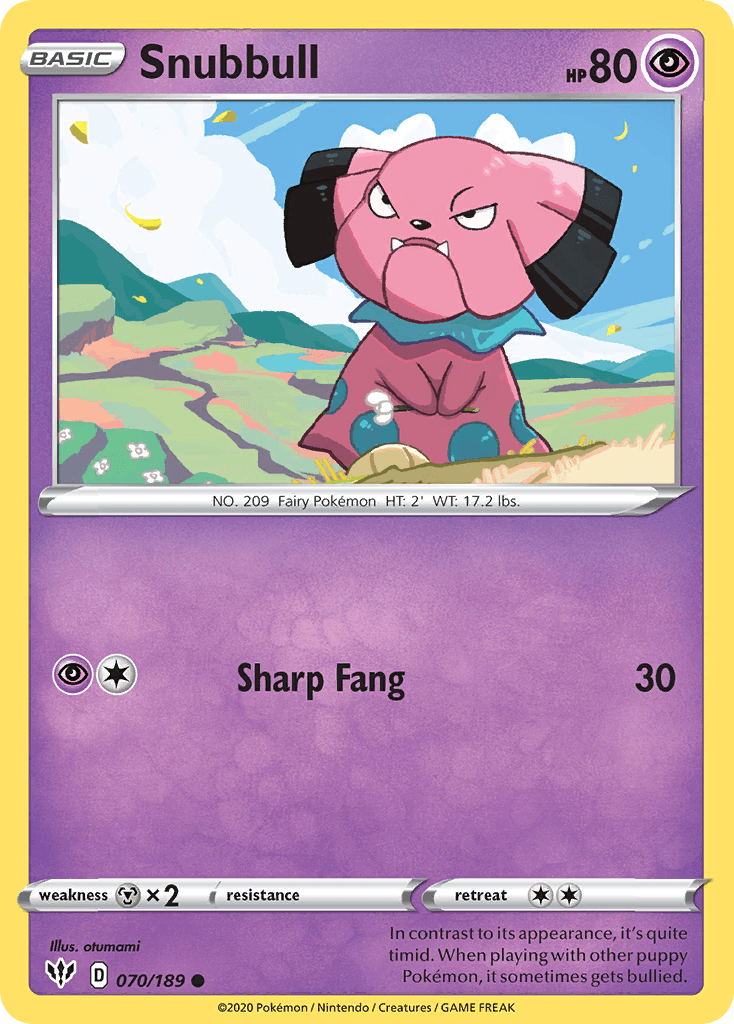Snubbull Darkness Ablaze