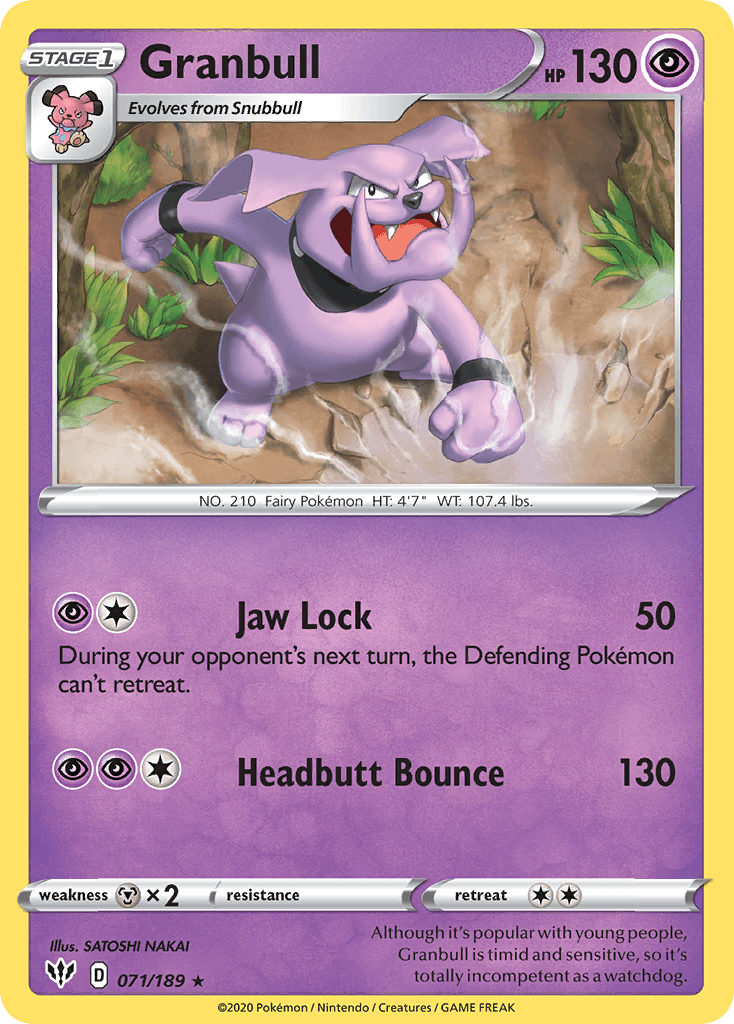 Granbull Darkness Ablaze