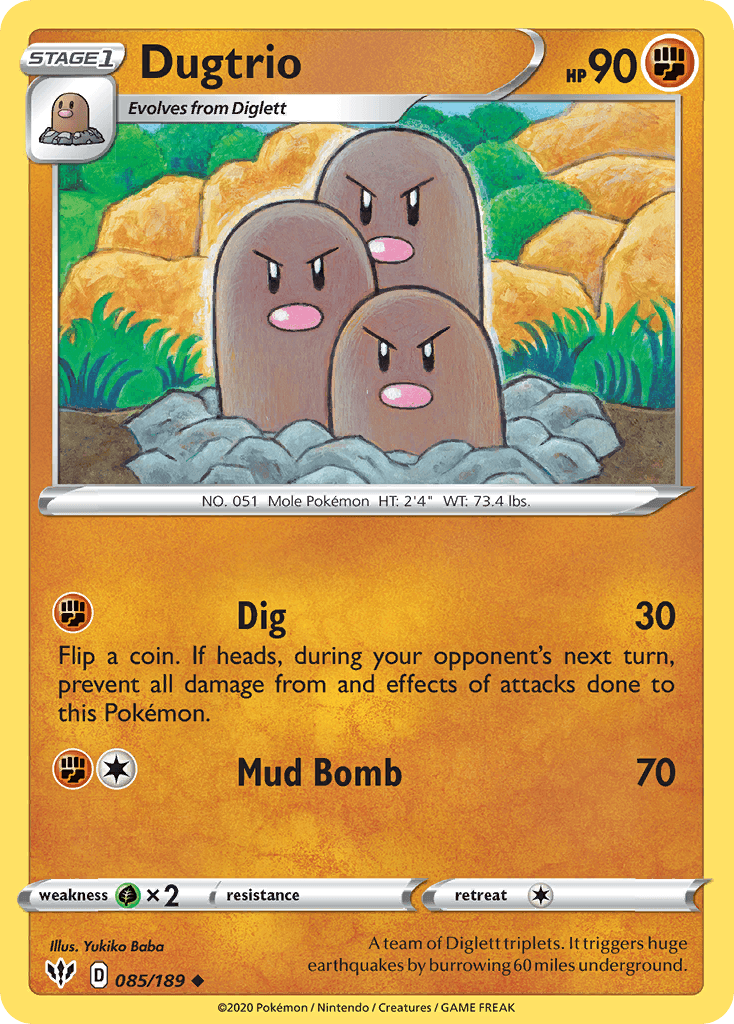 Dugtrio Darkness Ablaze