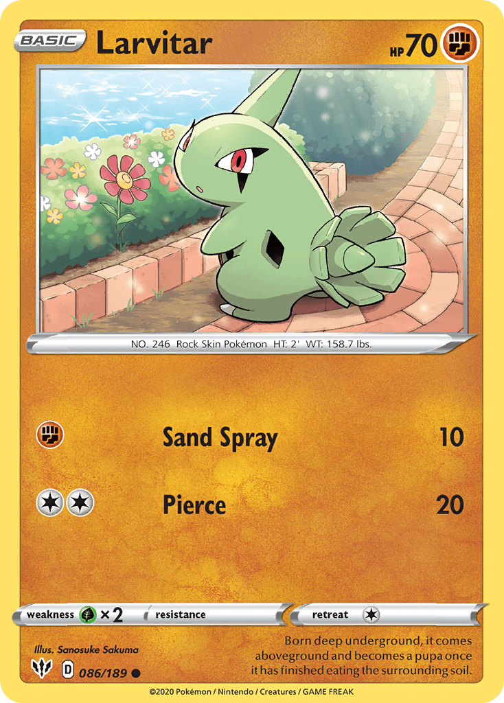 Larvitar Darkness Ablaze