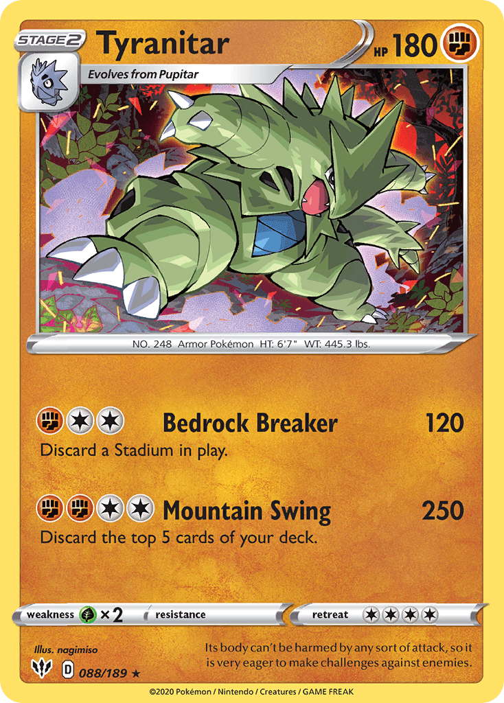 Tyranitar Darkness Ablaze