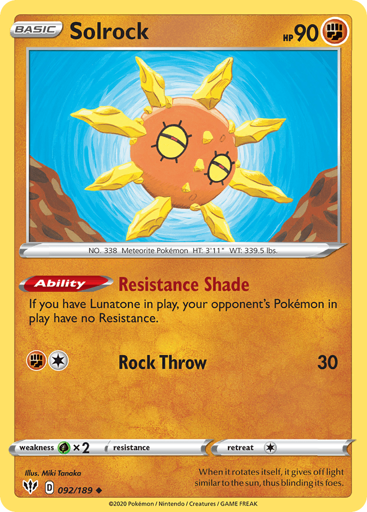 Solrock Darkness Ablaze