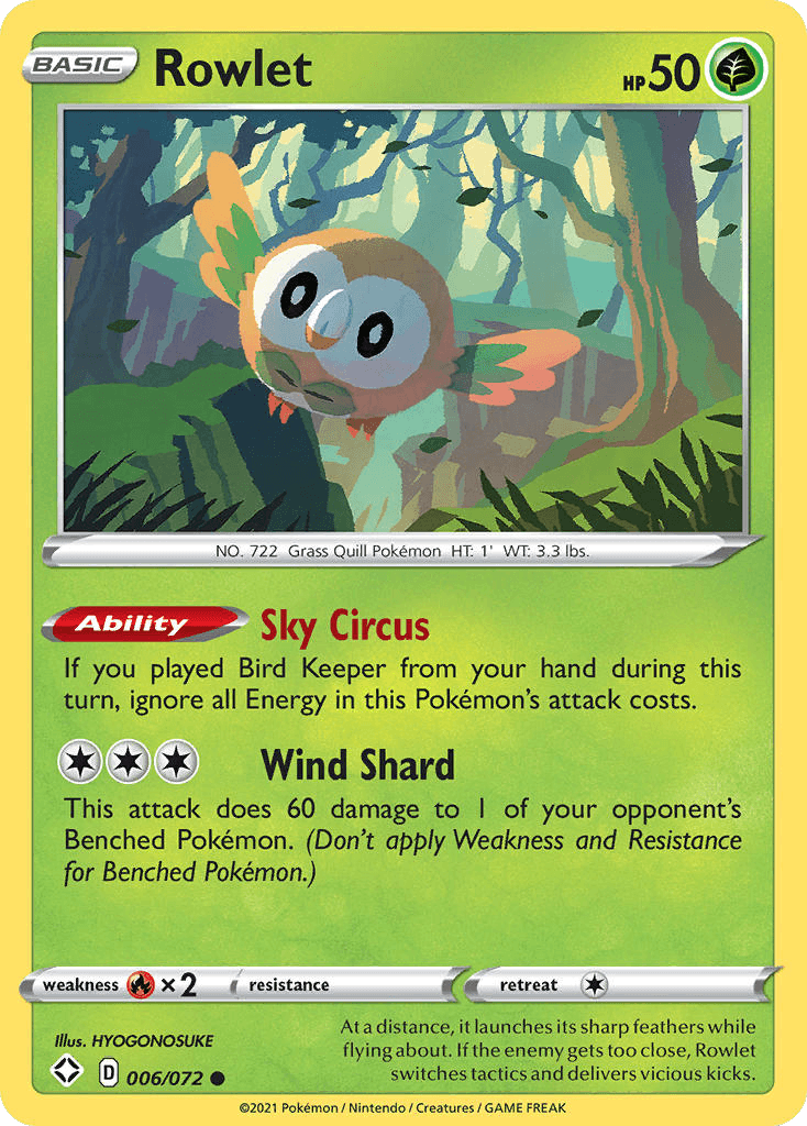 Rowlet Shining Fates