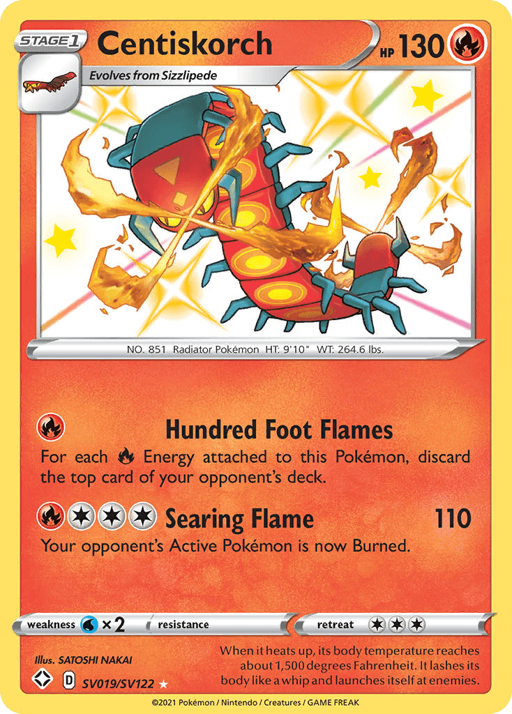 Centiskorch Shining Fates Shiny Vault