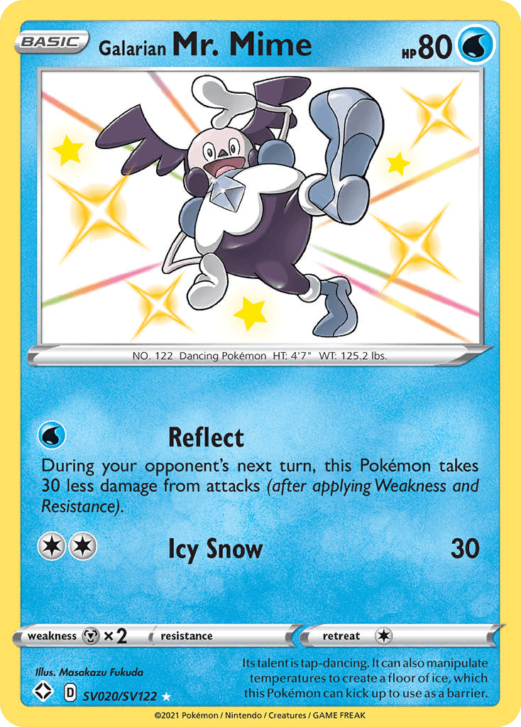 Galarian Mr. Mime Shining Fates Shiny Vault