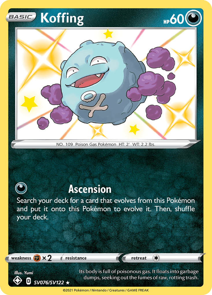 Koffing Shining Fates Shiny Vault