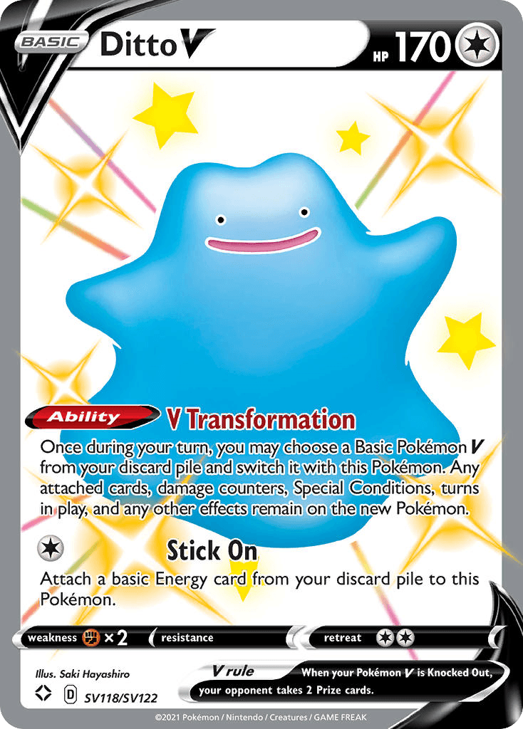 Ditto V Shining Fates Shiny Vault