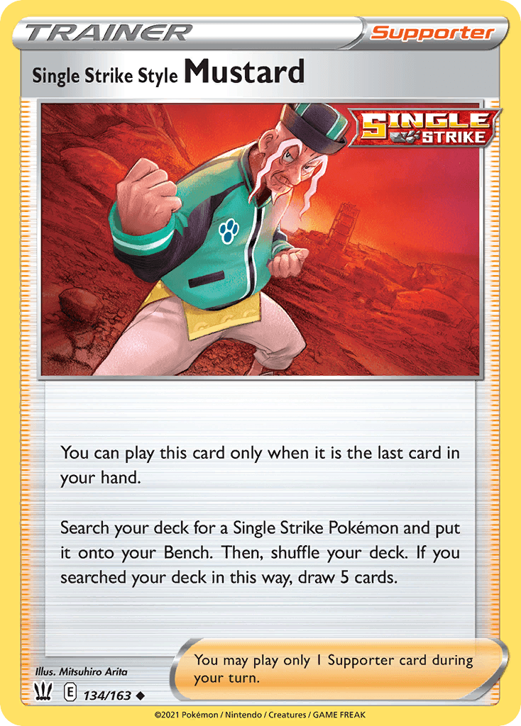 Single Strike Style Mustard Battle Styles