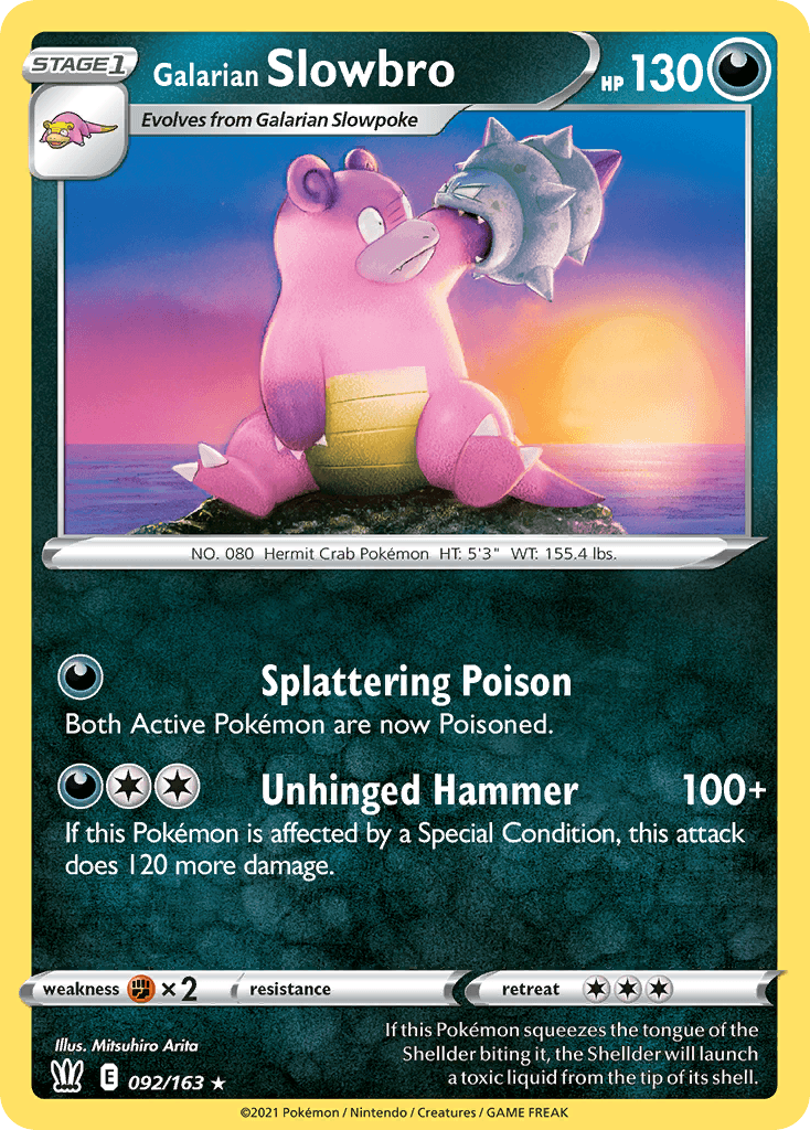 Galarian Slowbro Battle Styles