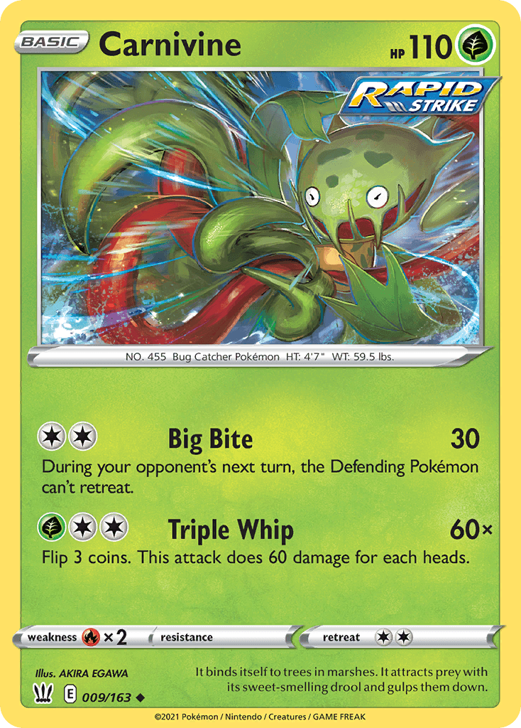 Carnivine Battle Styles