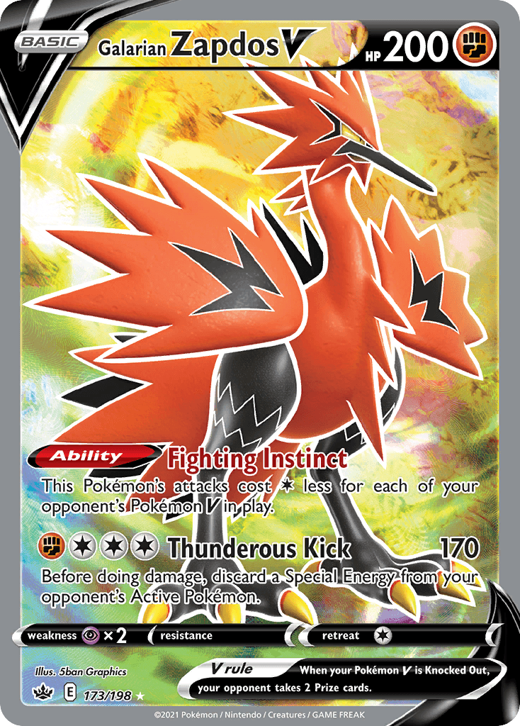 Galarian Zapdos V Chilling Reign