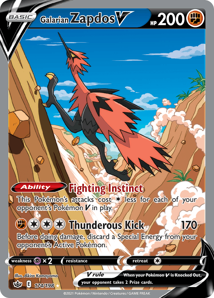 Galarian Zapdos V Chilling Reign