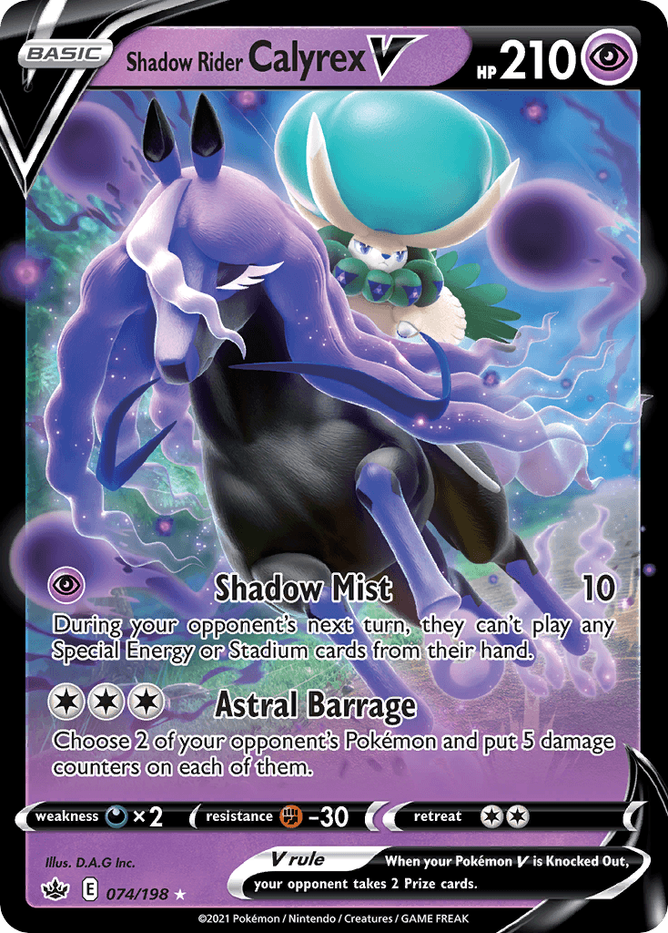 Shadow Rider Calyrex V Chilling Reign