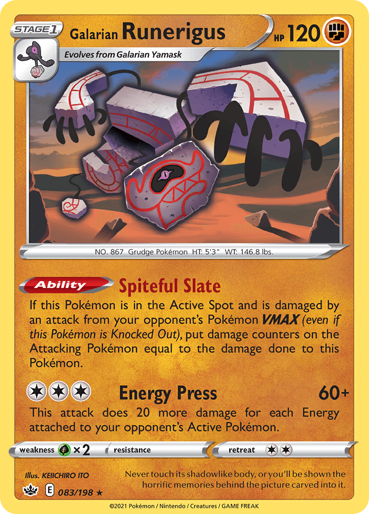 Galarian Runerigus Chilling Reign