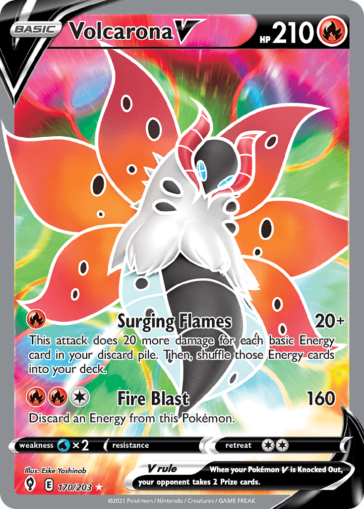 Volcarona V Evolving Skies