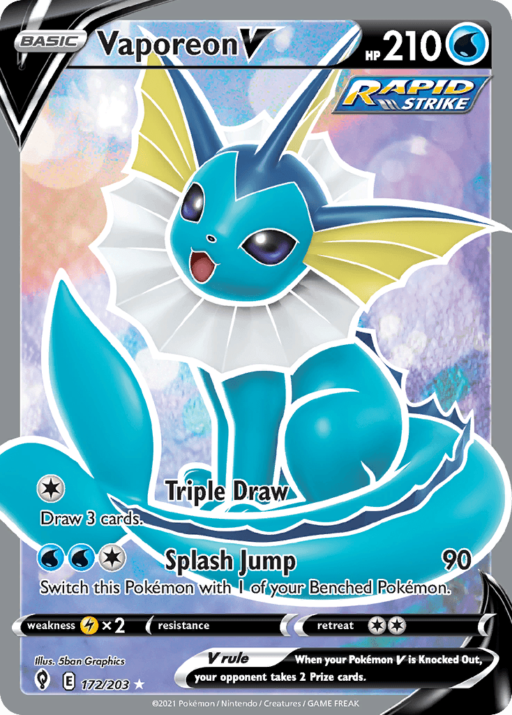 Vaporeon V Evolving Skies