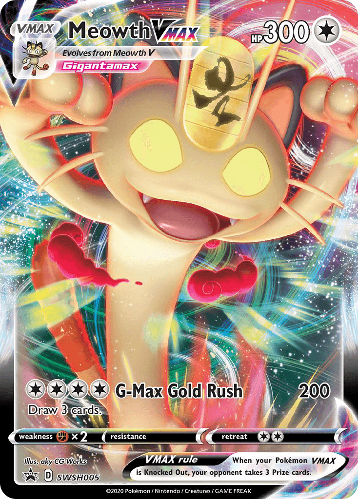 Meowth VMAX SWSH Black Star Promos