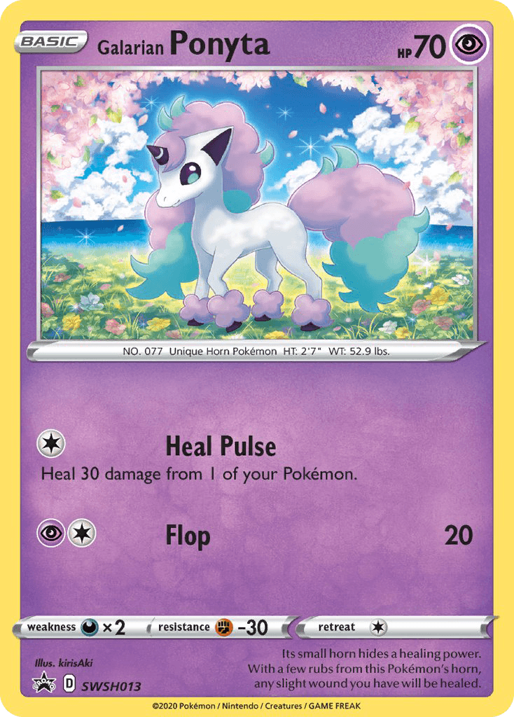 Galarian Ponyta SWSH Black Star Promos